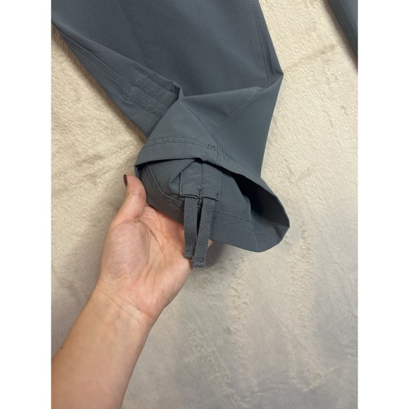 Eddie Bauer Women's 6 Blue Ripstop Crop Capri Pants Cargo Pocket Polyester - Picture 3 of 9